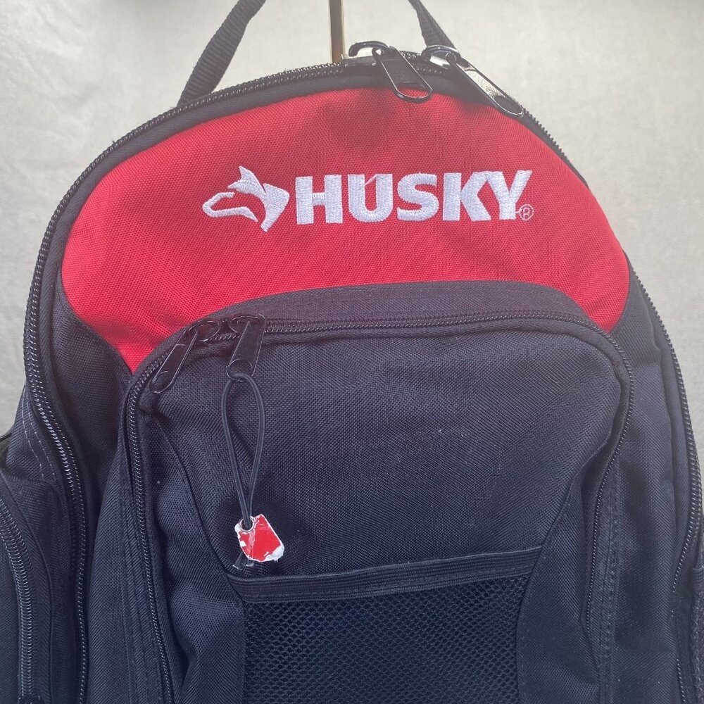 Husky Pro Tool Backpack Heavy Duty Rubber Bottom Storage Bag (H-68003-03) - Picture 15 of 15